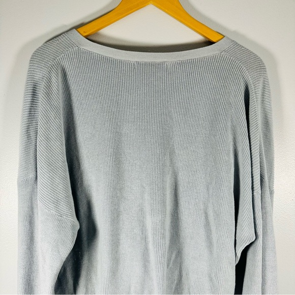 NWT Banana Republic Forever Wrap Sweater Comfy Light Blue Knit Women's - Picture 4 of 8
